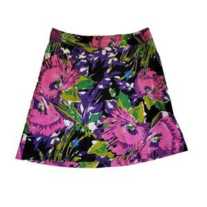 Lane Bryant Skirt Women 18 A-Line Floral Bright Colorful Casual Party Cruise